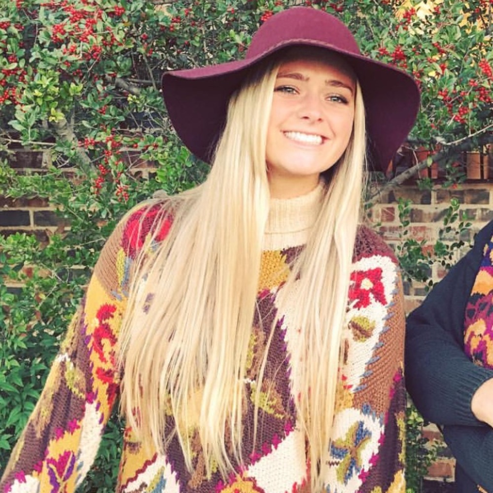 Billabong Burgundy  Feather Floppy Hat